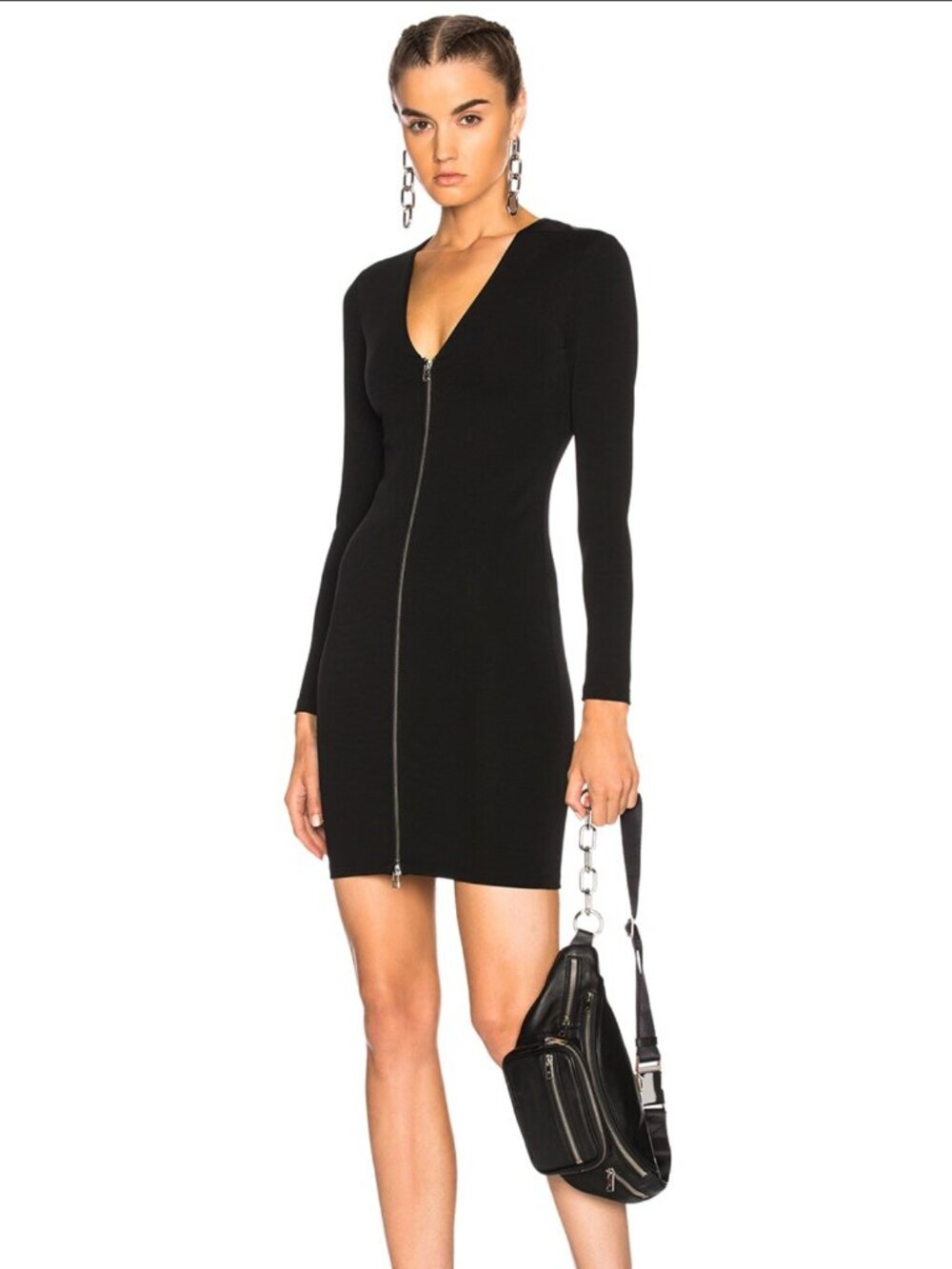 NWT T by Alexander Wang Stretch Zip Dress Size 4